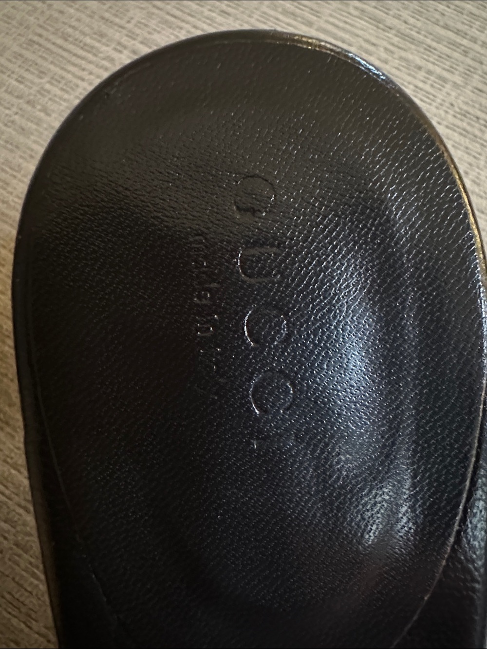 Gucci Brown and Beige GG Canvas Suede Heel Slides - Picture 4 of 5